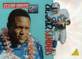 1995 Pinnacle - Clear Shots #6 Barry Sanders Front