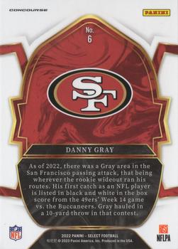 2022 Panini Select #6 Danny Gray Back