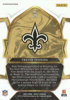 2022 Panini Select #29 Trevor Penning Back