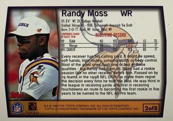 1999 Topps - Jumbos #2 Randy Moss Back
