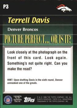 1999 Topps - Picture Perfect #P3 Terrell Davis Back