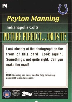 1999 Topps - Picture Perfect #P4 Peyton Manning Back