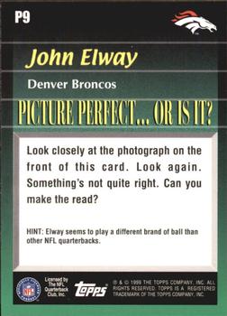 1999 Topps - Picture Perfect #P9 John Elway Back