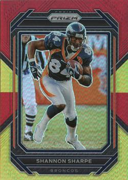 2022 Panini Prizm - Red and Yellow #94 Shannon Sharpe Front