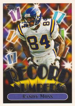 1999 Topps - Record Numbers Silver #RN1 Randy Moss Front