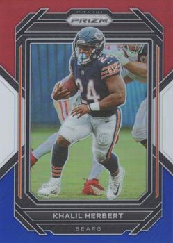 2022 Panini Prizm - Red White and Blue #52 Khalil Herbert Front