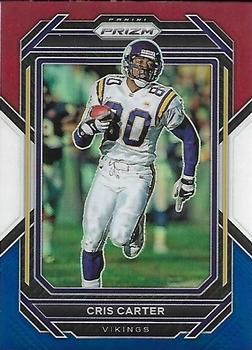 2022 Panini Prizm - Red White and Blue #196 Cris Carter Front