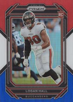 2022 Panini Prizm - Red White and Blue #381 Logan Hall Front