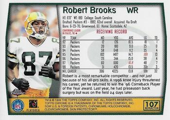 1999 Topps Chrome - Refractors #107 Robert Brooks Back
