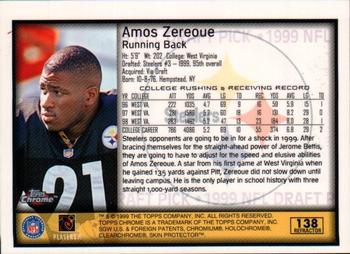 1999 Topps Chrome - Refractors #138 Amos Zereoue Back
