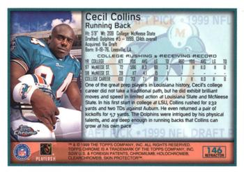 1999 Topps Chrome - Refractors #146 Cecil Collins Back