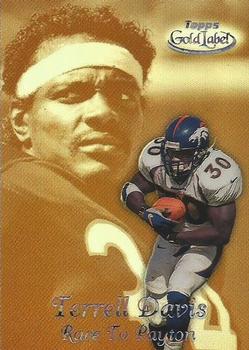 1999 Topps Gold Label - Race to... Black #R7 Terrell Davis Front