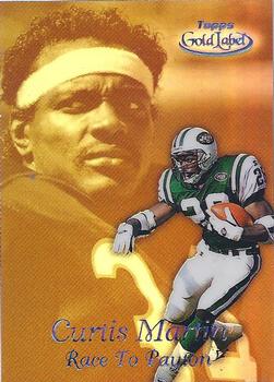1999 Topps Gold Label - Race to... Black #R10 Curtis Martin Front