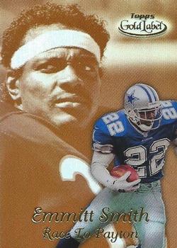 1999 Topps Gold Label - Race to... Gold #R6 Emmitt Smith Front