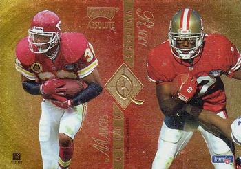 1995 Playoff Absolute - Quad Series #Q7 Marcus Allen / Ricky Watters / William Floyd / Natrone Means Front