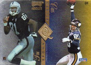 1995 Playoff Absolute - Quad Series #Q9 Michael Irvin / Jerry Rice / Tim Brown / Cris Carter Back