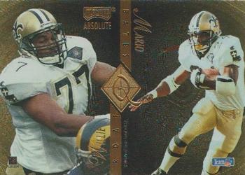1995 Playoff Absolute - Quad Series #Q31 Willie Roaf / Mario Bates / Quinn Early / Michael Haynes Front