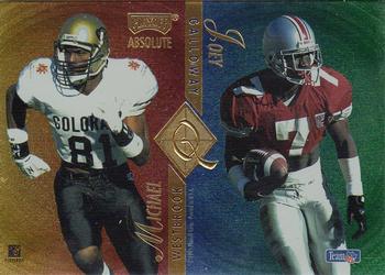 1995 Playoff Absolute - Quad Series #Q45 Michael Westbrook / Joey Galloway / J.J. Stokes / Frank Sanders Front