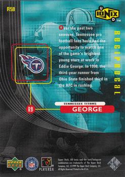 1999 UD Ionix - Reciprocal #R58 Eddie George Back