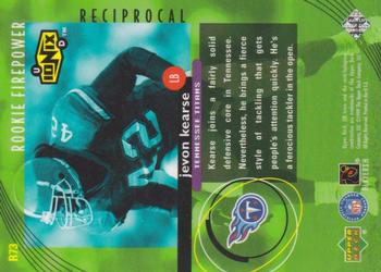 1999 UD Ionix - Reciprocal #R73 Jevon Kearse Back