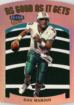 1999 Ultra - As Good As It Gets #12 AG Dan Marino Front