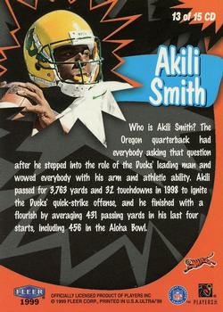 1999 Ultra - Caught in the Draft #13 CD Akili Smith Back