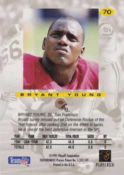 1995 Playoff Absolute #70 Bryant Young Back
