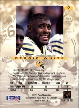 1995 Playoff Absolute #2 Reggie White Back