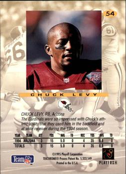 1995 Playoff Absolute #54 Chuck Levy Back