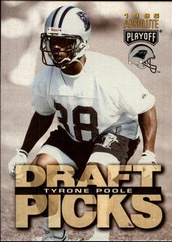 1995 Playoff Absolute #179 Tyrone Poole Front