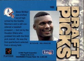 1995 Playoff Absolute #182 Steve McNair Back