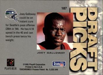1995 Playoff Absolute #187 Joey Galloway Back
