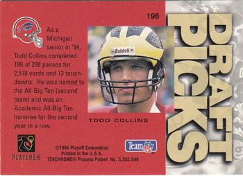 1995 Playoff Absolute #196 Todd Collins Back