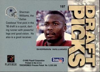 1995 Playoff Absolute #197 Sherman Williams Back