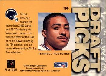 1995 Playoff Absolute #199 Terrell Fletcher Back