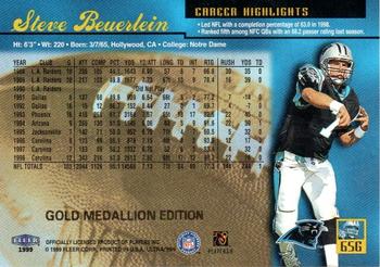 1999 Ultra - Gold Medallion #65G Steve Beuerlein Back