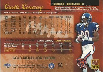 1999 Ultra - Gold Medallion #205G Curtis Conway Back