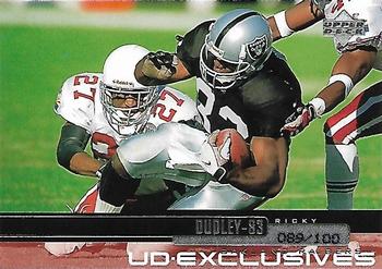 1999 Upper Deck - UD Exclusives Silver #156 Rickey Dudley Front