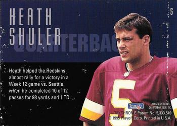 1995 Playoff Contenders #5 Heath Shuler Back