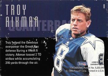 1995 Playoff Contenders #8 Troy Aikman Back