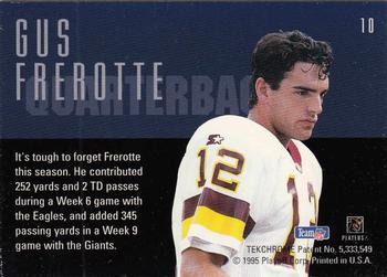 1995 Playoff Contenders #10 Gus Frerotte Back