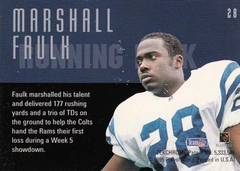 1995 Playoff Contenders #28 Marshall Faulk Back