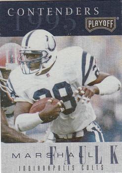 1995 Playoff Contenders #28 Marshall Faulk Front