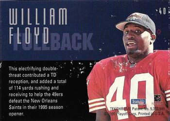 1995 Playoff Contenders #40 William Floyd Back