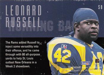 1995 Playoff Contenders #58 Leonard Russell Back