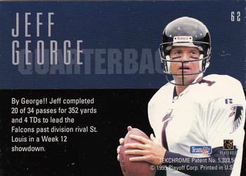 1995 Playoff Contenders #62 Jeff George Back