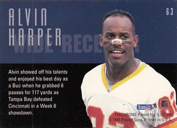1995 Playoff Contenders #63 Alvin Harper Back