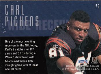 1995 Playoff Contenders #72 Carl Pickens Back