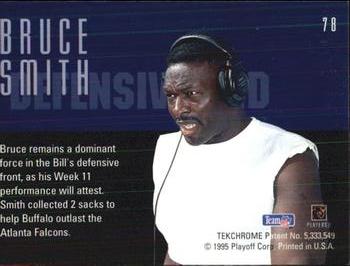 1995 Playoff Contenders #78 Bruce Smith Back