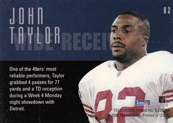 1995 Playoff Contenders #82 John Taylor Back